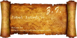 Zobel István névjegykártya